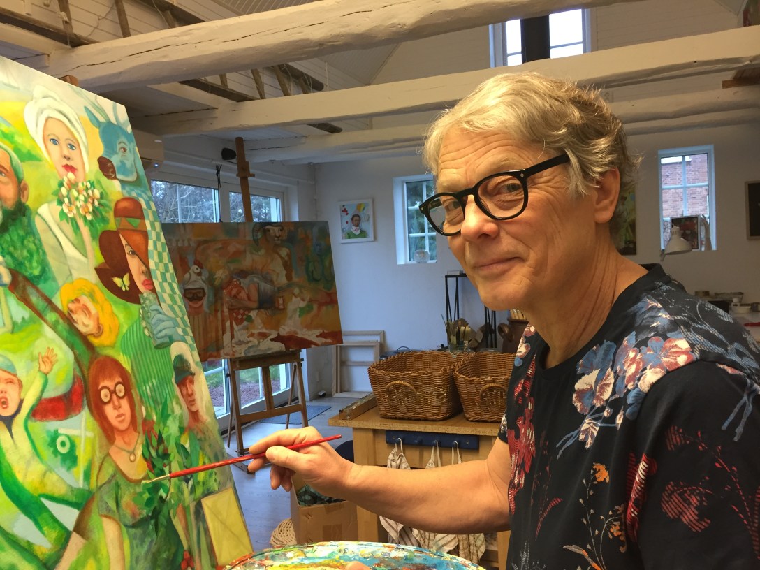 Martin Johan Härd i sin ateljé i Yngsjö.